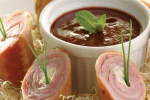 Rollitos de cerdo en salsa de tamarindo