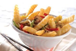 Verdura Teriyaki y papas