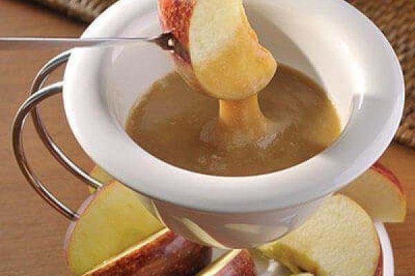 Dip de caramelo con manzanas