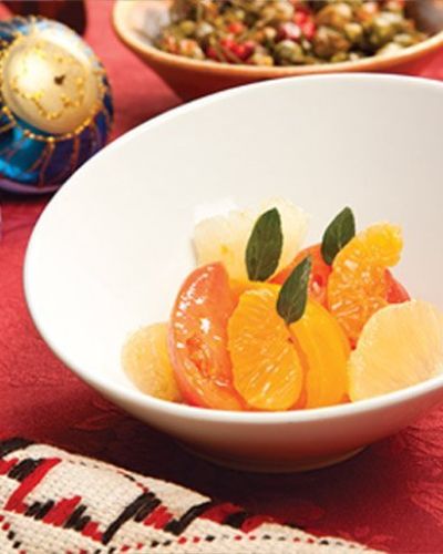 Ensalada de jitomate y cítricos