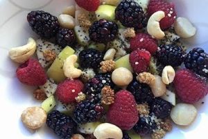 Cereal de manzana con nueces