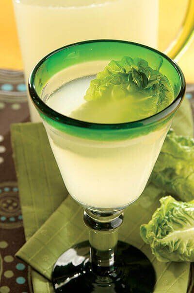 Agua de lechuga con cítricos