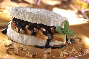 Queso Camembert con peras