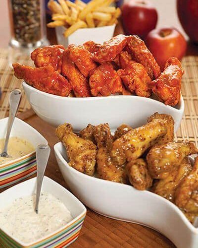 Alitas con miel y mostaza