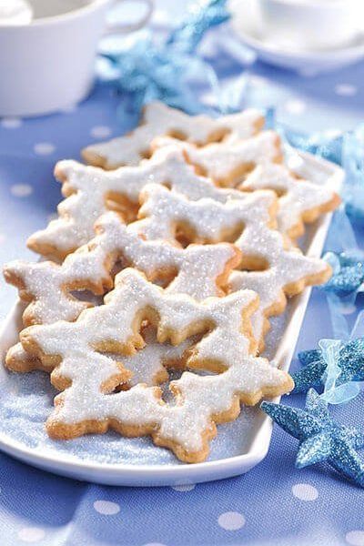 Copos de nieve decorados