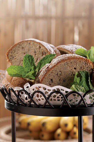 Pan de plátano con nueces