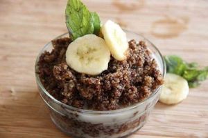 Bowl de quinoa con chocolate