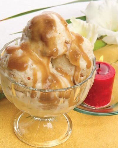 Helado de plátano y nuez