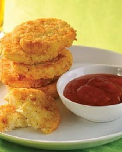 Tortitas de queso con arroz