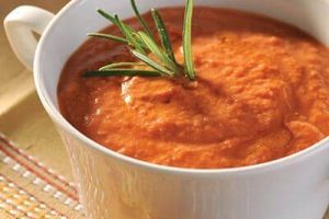 Sopa de jitomate rostizado