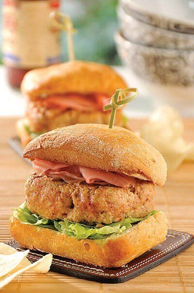 Hamburguesitas de atún con jengibre