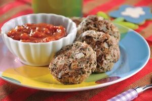Tortitas de picadillo con cilantro