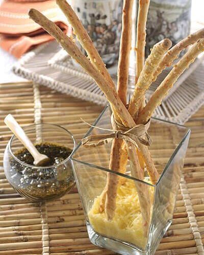 Palitos de pan con queso parmesano