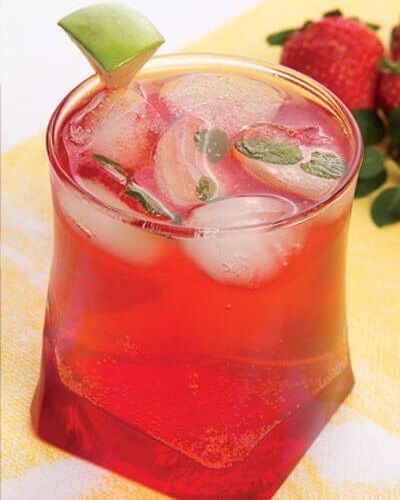 Soda de manzana y arándano