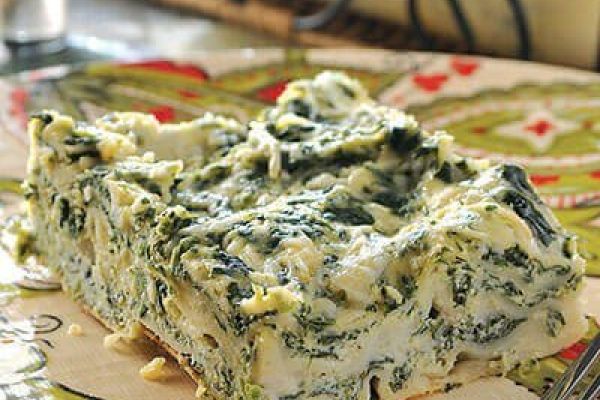 Lasagna de ricotta y espinacas