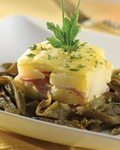 Gratinado de papa a la poblana
