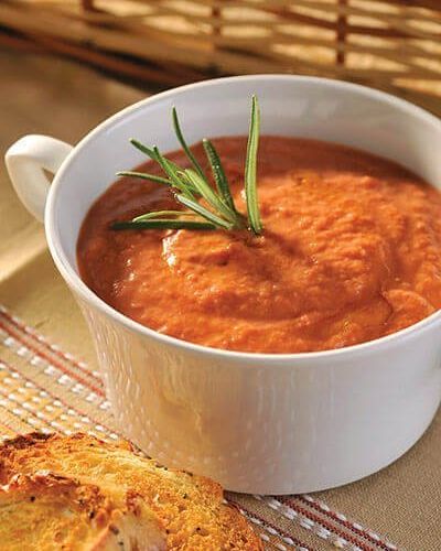 Sopa de jitomate rostizado