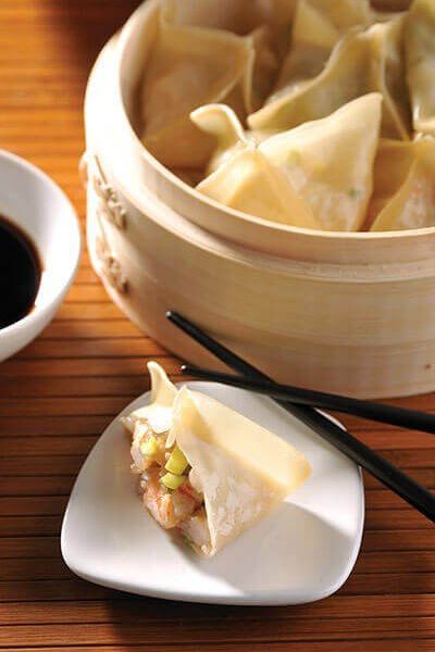 Dumplings de camarón