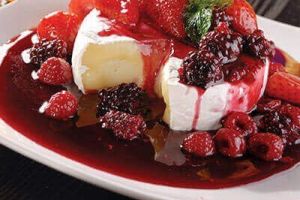 Queso Camembert con frutos rojos