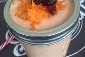 Smoothie de pastel de zanahoria