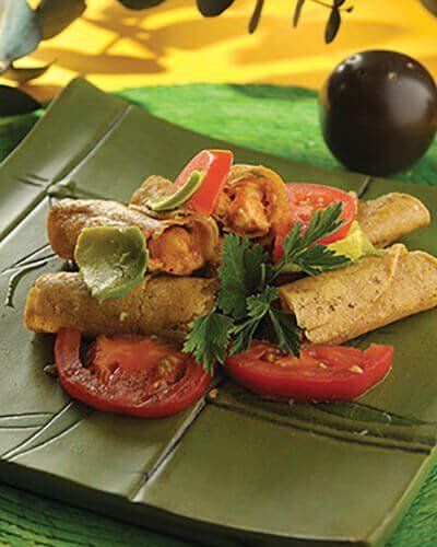 Taquitos de camarón