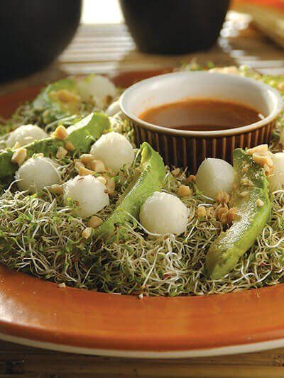 Ensalada de jícama con vinagreta de chile