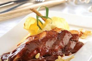 Pollo de olla navideño