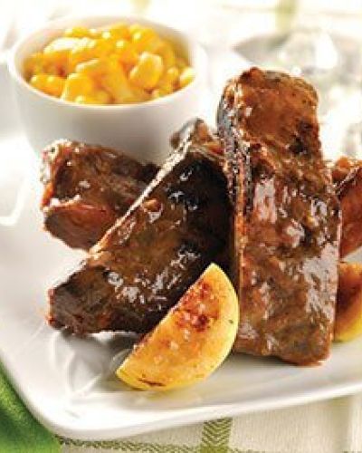 Costillitas con salsa de guayaba