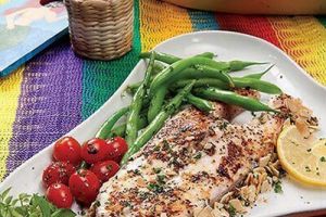 Filete con hojuelas de almendras