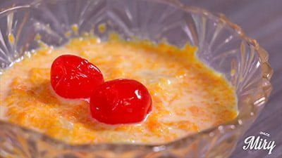 Postre frío de zanahoria