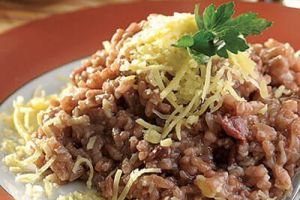 Risotto al vino tinto