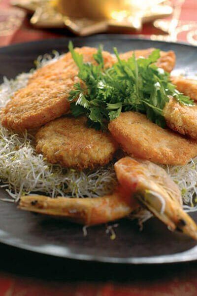 Tortitas de camarón seco