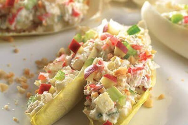 Ensalada de surimi con manzana