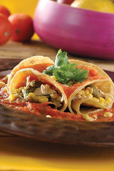 Enjitomatadas de pollo