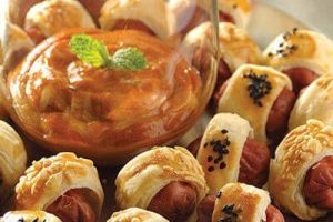 Salchichas en hojaldre