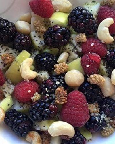 Cereal de manzana con nueces