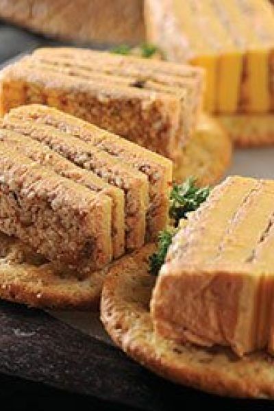 Botanita de queso y jamón picante