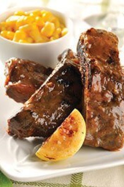 Costillitas con salsa de guayaba