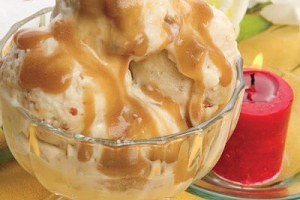 Helado de plátano y nuez