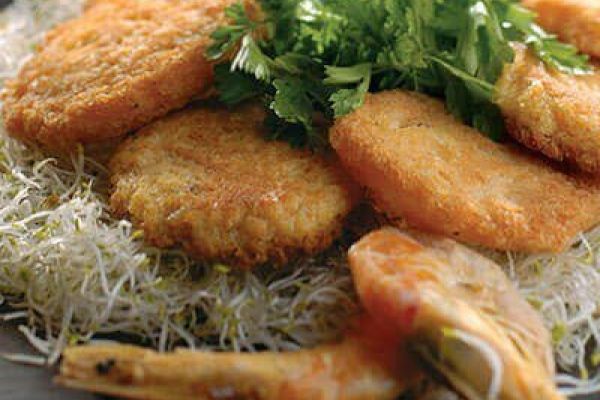 Tortitas de camarón seco