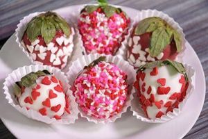 Fresas cubiertas con chocolate