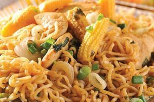 Fideos de pollo Teriyaki