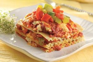 Lasaña de chicharrón prensado