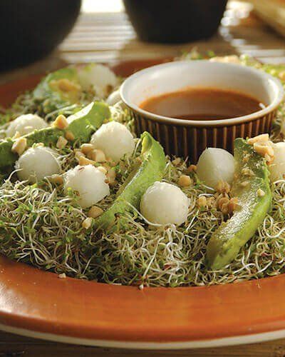 Ensalada de jícama con vinagreta de chile