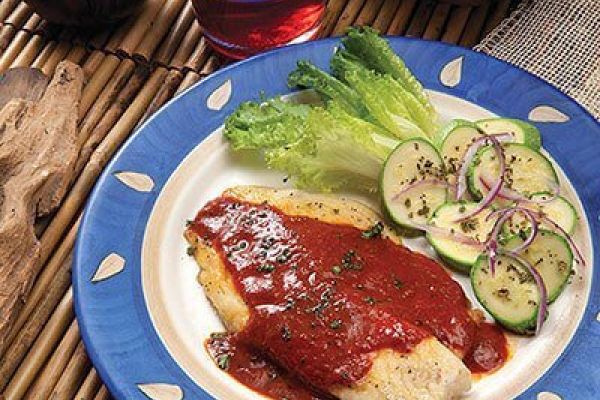 Pescado blanco al guajillo