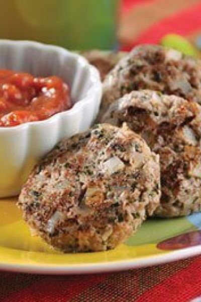 Tortitas de picadillo con cilantro