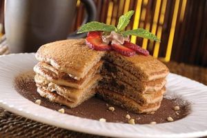 Hot cakes con chocolate