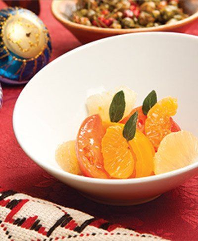 Ensalada de jitomate y cítricos