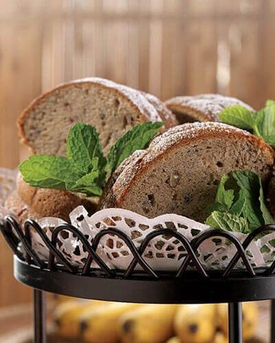 Pan de plátano con nueces