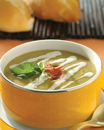 Crema de pimiento verde